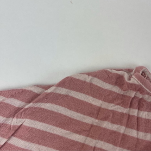 Rue 21 Womens Tshirt Pink White Blue Striped Small - Picture 5 of 7